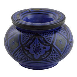 Moroccan Handmade Ceramic Ashtrays Smokeless Cigar Exquisite design with Vivid Colors Large