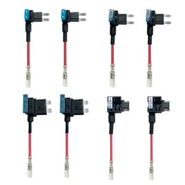 REDTIGER Dash Cam Multi-Size Hardwire Kit with Dual Indicator Light, USB C Power Port, Includes 4 Types of Fuses Adapters,24H Parking Monitoring with Low Voltage Protection