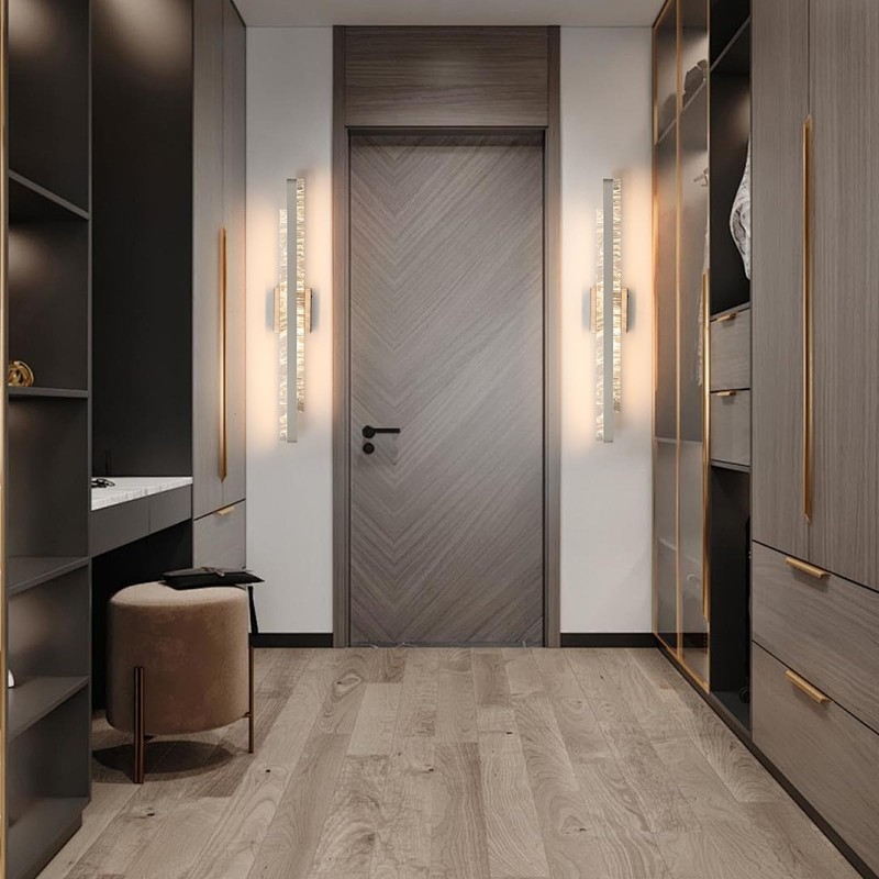 HAHZT Modern Bathroom Vanity Light: Brushed Nickel 32 inch 28W