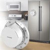 Kitchen Timer,Manual Mechanical Stainless Steel Kitchen Timer with Magnetic Base,Durable
