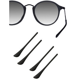 HILEEN 2 Pairs Replacement Ear Socks Temple Sleeves for RayBan Aviator RB3025 RB3026 RB3029 RB3136 RB3044 RB3362 RB8052 RB8054 Sunglasses