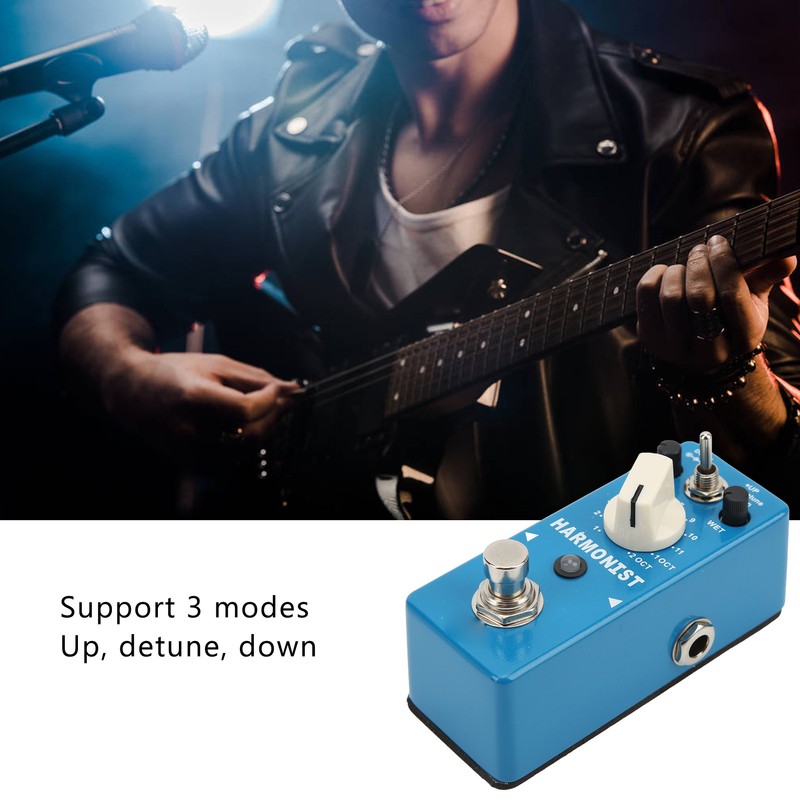 Digital Chip Effect Pedal Metal Blue Guitar Transpose Effects Pedals