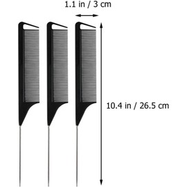 Vaguelly Peines para peinar el cabello Pinzas para seccionar el cabello, 1 juego, plástico y acero inoxidable, ligeros, para peinar y separar el cabello