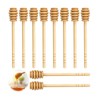 Pack of 10 Wooden Honey Spoons, Lotus Wood Honey Stirrer,