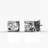 Cate & Chloe Lindsey Heart Stud Earrings, 18k White Gold