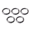 [TRkin] Round Elbow Clavina Keychain, 5 Pieces, Outer Diameter 1.3
