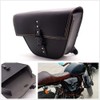 Triangle Synthetic Leather Motorcycle Side Saddle Bag For Cafe Racer
