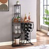 Generic XMRCLP 5 Tier Wine Rack Freestanding Floor Wine Bakers