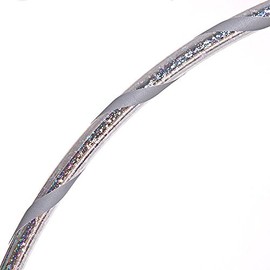 Glamour Hula Hoop Diameter 100 cm Silver