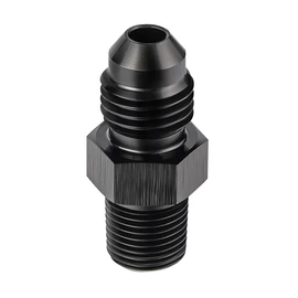 EVIL ENERGY 4AN to 1/8 BSPT Pipe Fitting Adapter Aluminum Straight Black