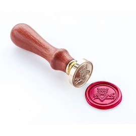 VOOSEYHOME Cute Owl Wax Seal Stamp with Rosewood Handle, Decorating on Invitations Envelope Sealers Letters Scraping Books Cards Posters Gift Packings for Birthday Themed Parties Weddings Signature