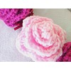 Crochet Rose Flower Hanging Wreath