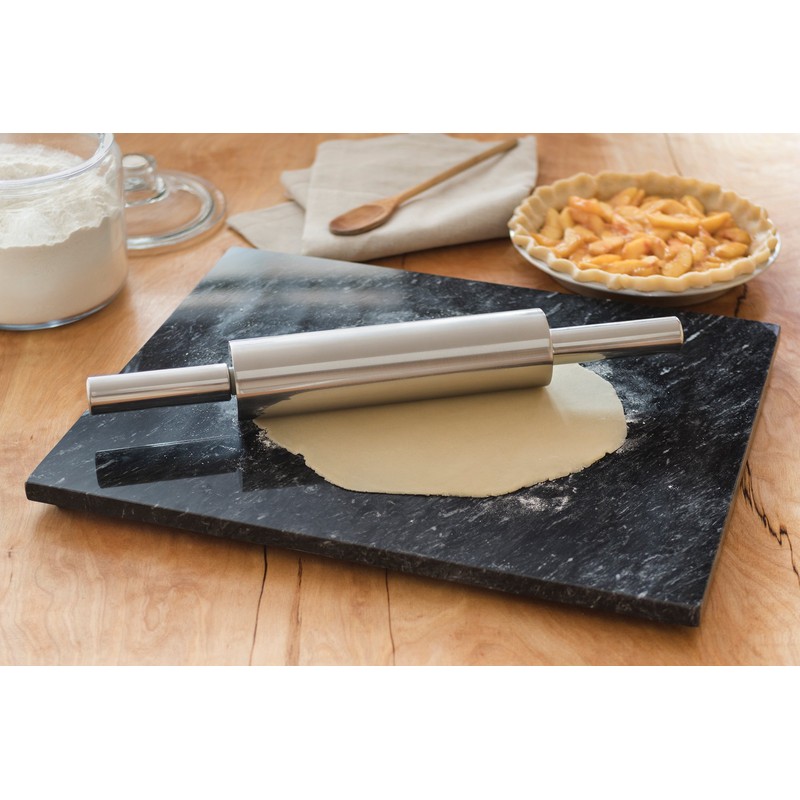Fox Run Stainless Steel Rolling Pin, 18.5 x 2.6 x