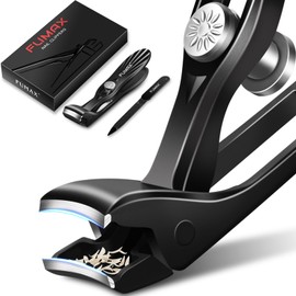 Toe Nail Clippers for Thick Nails Angled Toenail Clippers for Elderly with Long Handle, Nail Clippers for Thick Nails with Catcher, Heavy Duty Nail Cutter Christmas Stocking Fillers Gifts for Men