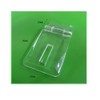 DEEKOUDT 10Pcs Crystal Clear Acrylic Hinged Latch, Snap Door/Box Hinge