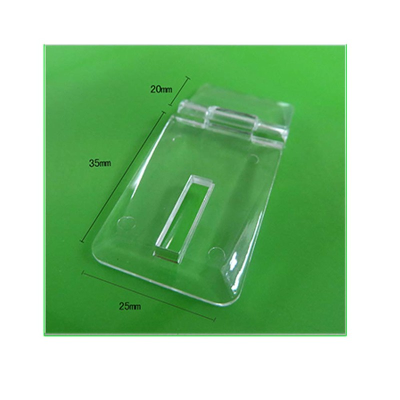 DEEKOUDT 10Pcs Crystal Clear Acrylic Hinged Latch, Snap Door/Box Hinge