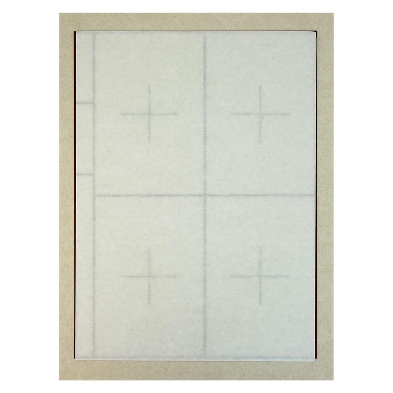 Calligraphy Underlay, Double-Sided Ruled, Beige, 4 Letters, 6 Letters, with