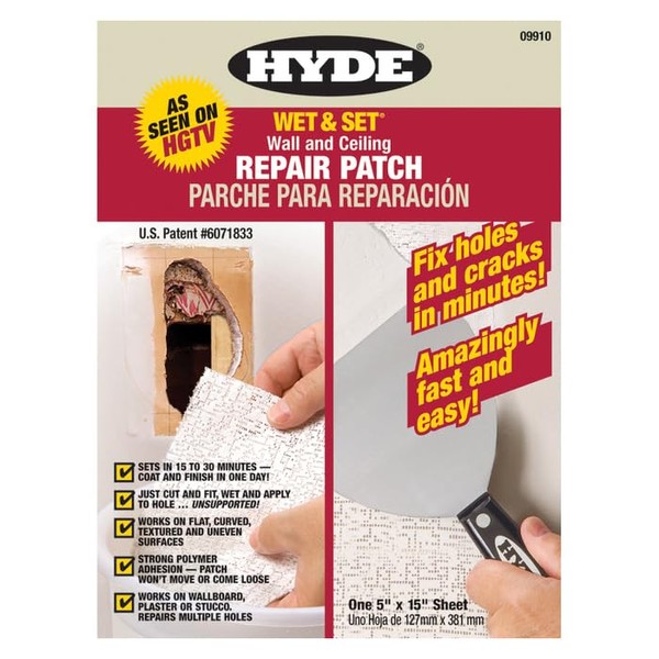 6-Pack of 5” x 15” Hyde 09910 Wet & Set