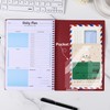 SeQeS Undated Daily Planner Notebook - Hourly Schedule, To-Do Lists,