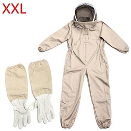 Professional Bee Suit for Men Women, Beekeeping Suit Beekeeper Suit, Bee Suit with Gloves Beekeeping Protective Suits Beekeeper Suit Bee Keeper Gear Coveralls Bee Outfit Bee (XXL)