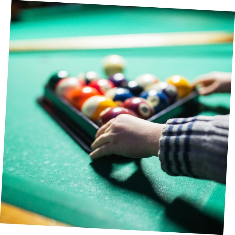 Abaodam Mini Billiard Balls Triangle Rack Durable Pool Table Accessory