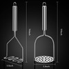 Sopito Potato Masher, Pack of 2 Potato Masher Stainless Steel
