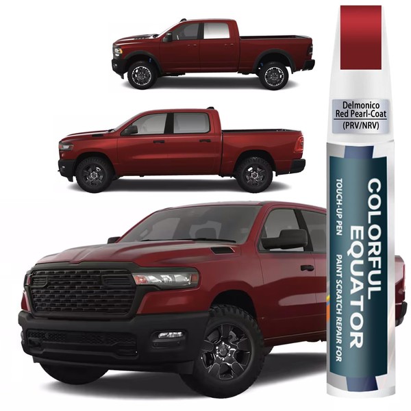 Delmonico Red Pearl-Coat(PRV/NRV) Touch Up Paint Compatible with Dodge Ram,