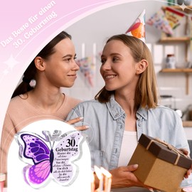30. Geburtstag Geschenke für Frauen, 1994 30. Geburtstag Geschenke für Sie-Acryl Schmetterling Plaque, Wunderbares Geschenk zum 30. Geburtstag für Mutter Ehefrau Schwester beste Freundin