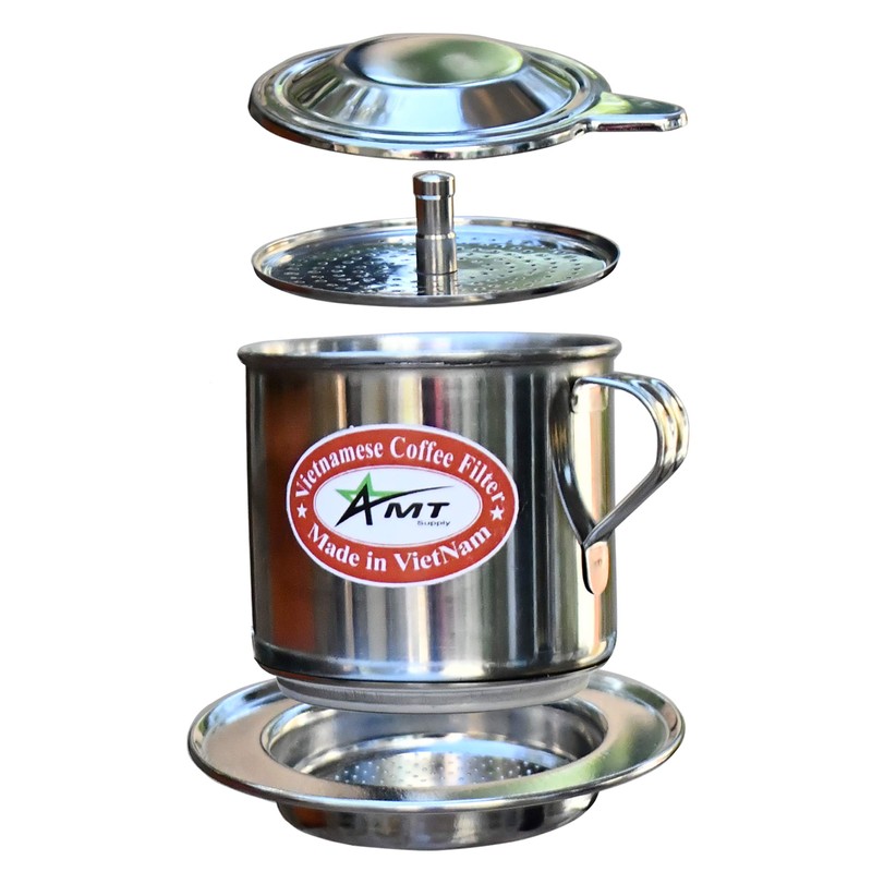 AMT 13 oz Coffee Maker - Vietnamese Phin Filter, 2-3