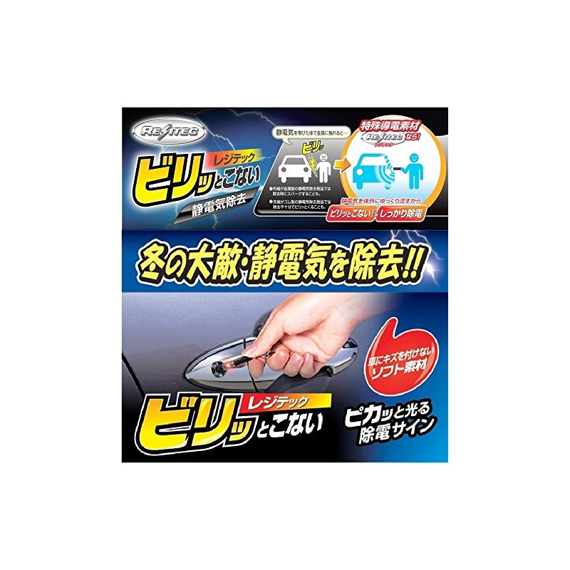 Carmate Keychain Resitec Mini Static Electricity Remover, sliver