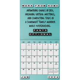 2024 Everyday Sass Wall Calendar
