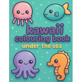 Kawaii colouring book: under the sea
