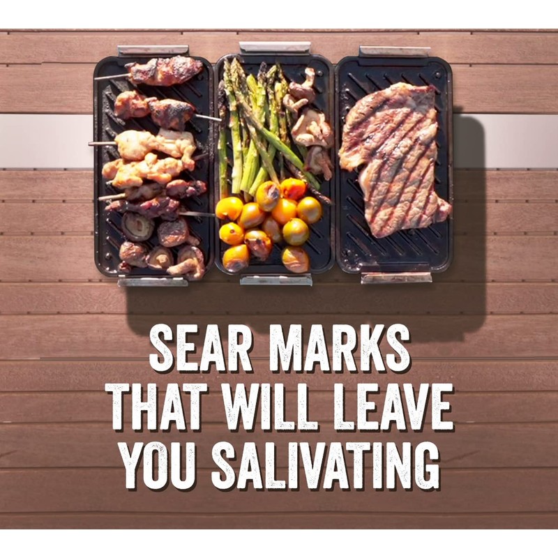 Yukon Glory SEAR 'N SERVE Cast Iron Grill Pan Set