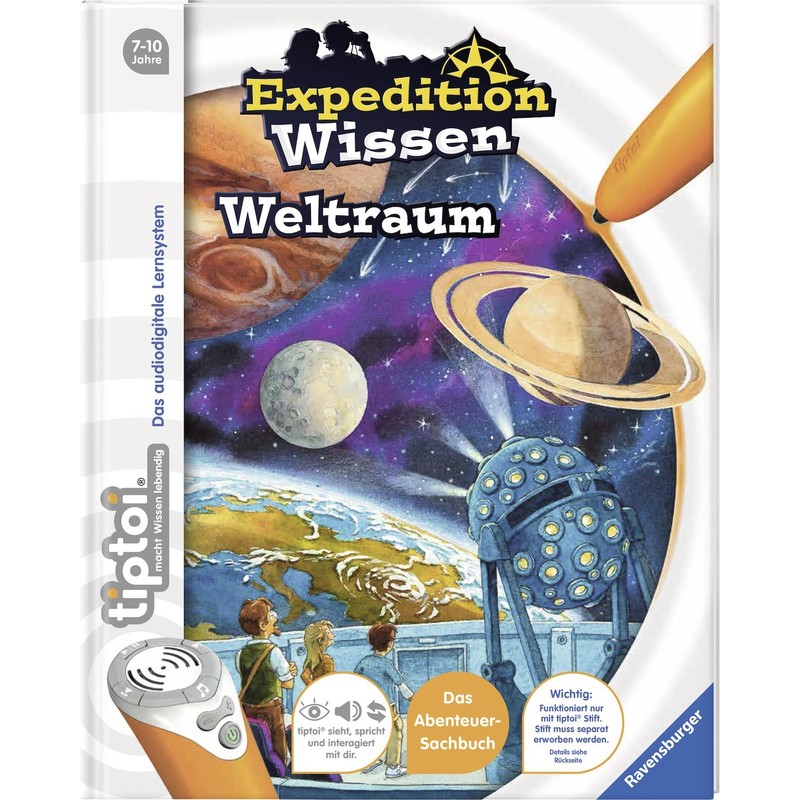 Ravensburger tiptoi® Book Expedition Wissen: Space + Child Planet Poster
