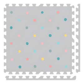 Tapete Para Bebé Puntos Colores Espacio Seguro Y Suave