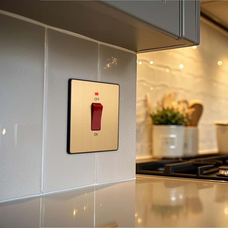 BG Electrical Cooker Control Switch Unit with LED Power Indicator,