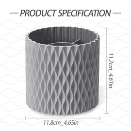 FYGAIN Makeup Brush Holder Organizer, 360° Rotating Multi-Functional Pen Holder for Desk, Spinning Multi-Purpose Desktop Stationary Organizer for Lipsticks, Comb, Beauty Tool (Grey)