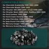 AUTOKAY 100Pcs 8mm Bumper Clips Auto Car Hole Plastic Rivets