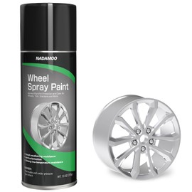 NADAMOO Aluminum Wheel Spray Paint, Semi-gloss Aerosol Car Rim Paint for Recolor and Protection of Metal Surface, Silver, 1 Can, 13 Oz