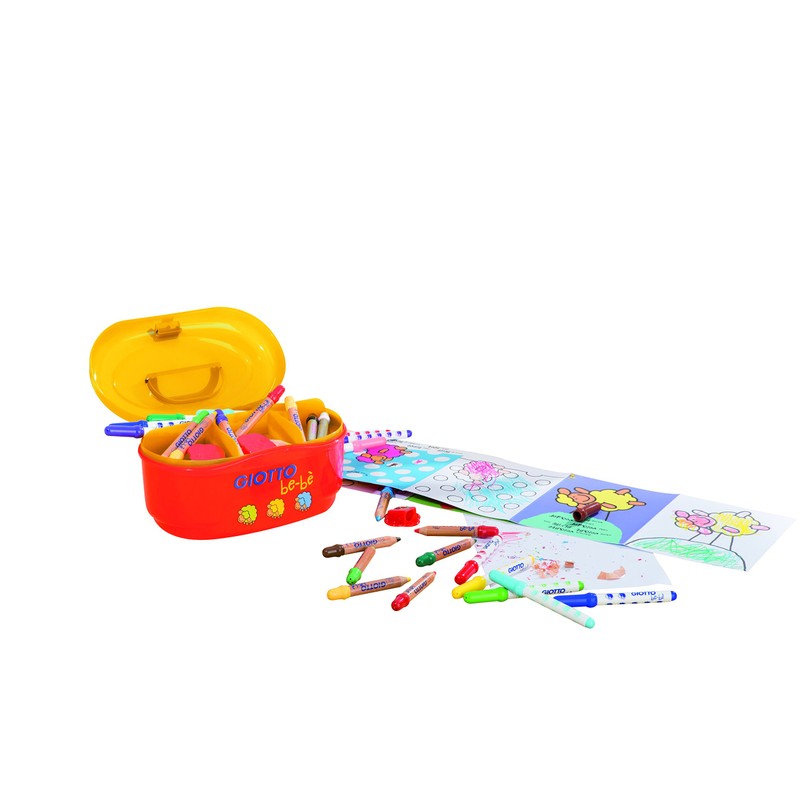 GIOTTO be-bè Large Colour Box for Young Children, 27 Pieces,