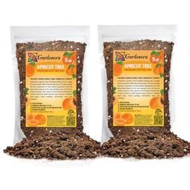 GARDENERA Premium Apricot Potting Soil Mix - Perfect Balance of Nutrients, Drainage, and Aeration for Thriving Apricot Trees - 10 QUARTS