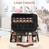 Relavel Large Makeup Case, Professional Makeup Artists Bag with Adjustable