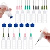 12PCS Glue Applicators Bottles,30ml Plastic Squeezable Dropper Bottles with Blunt