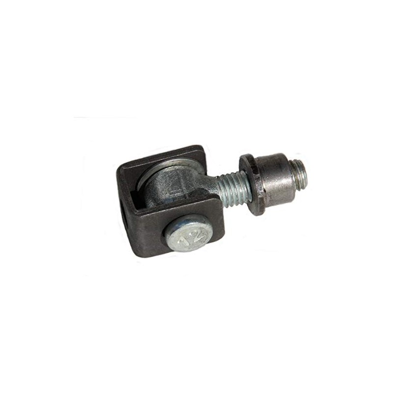UHRIG Adjustable gate hinge M12, partially galvanised, with weld nut,