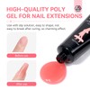 Saviland All-in-1 Poly Gel Nail Kit：6 PCS Nail Extension Kit