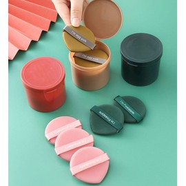 Chewy Mochi-Like Teardrop Cushion Moisture Puff Cushion Puff Green 5ea