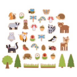 Bigjigs Toys Wooden Woodland Magnets - 35 Magnets