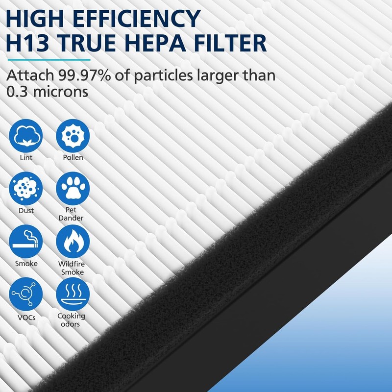 FLT4825 HEPA Filter B Replacement Compatible with G-guardian Air Purifier