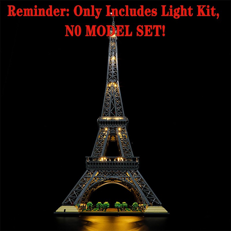 MENZAVA Light Set Compatible with 10307 Eiffel Tower Icons -