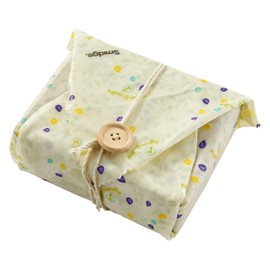 Smidge Vegan Wax Sandwich Wrap 35 x 35cm, Reusable & Compostable Alternative to Cling Film, 100% Organic Washable Food Bag, Eco-Friendly, Patterned